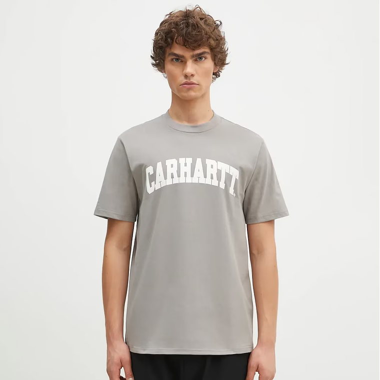 S/S UNIVERSITY SCRIPT T-SHIRT (GREY) 2