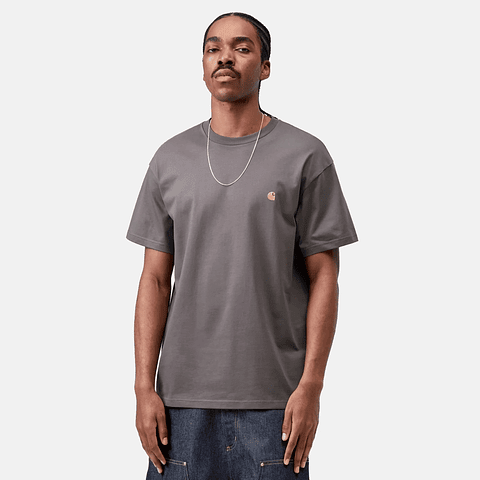 S/S CHASE T-SHIRT (GREY/GOLD)
