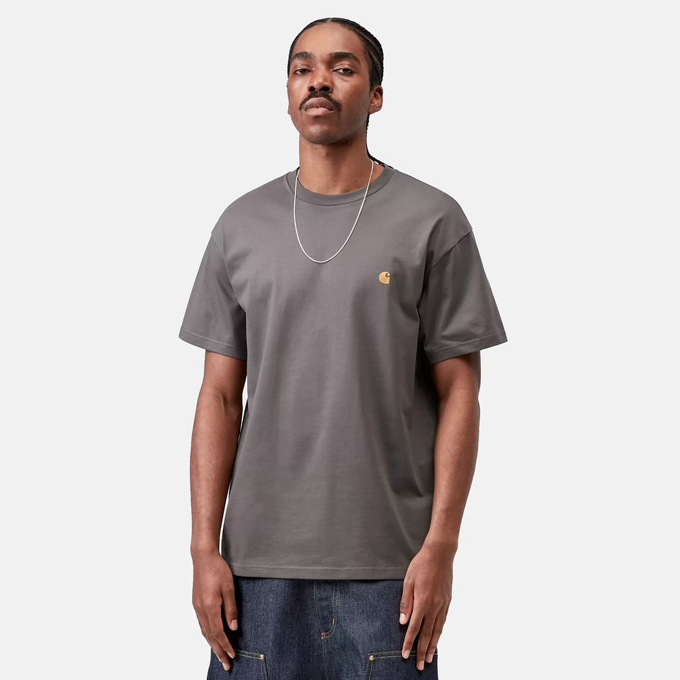 S/S CHASE T-SHIRT (GREY/GOLD) 2