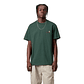 S/S AMERICAN SCRIPT T-SHIRT (Kale Green) - thumbnail 2