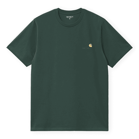 S/S AMERICAN SCRIPT T-SHIRT (Kale Green)