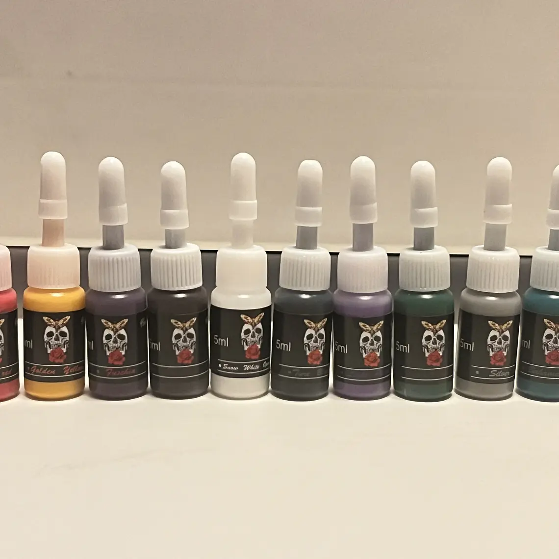 Tintas Vegetales para Tatuaje 5 ml – Varios Colores Valor Unitario 1