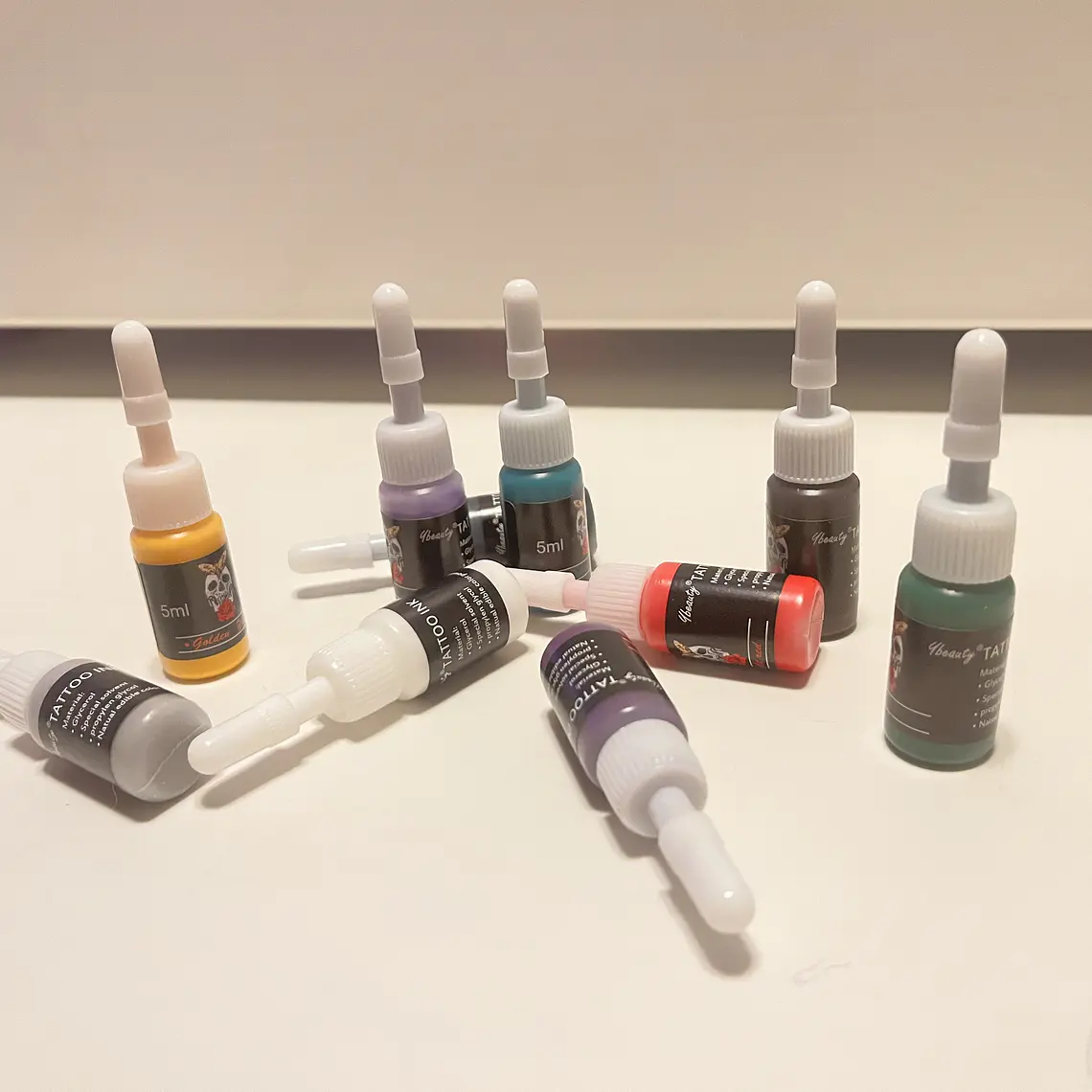 Tintas Vegetales para Tatuaje 5 ml – Varios Colores Valor Unitario 16