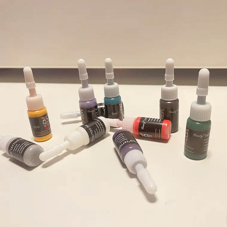 Tintas Vegetales para Tatuaje 5 ml – Varios Colores Valor Unitario 16