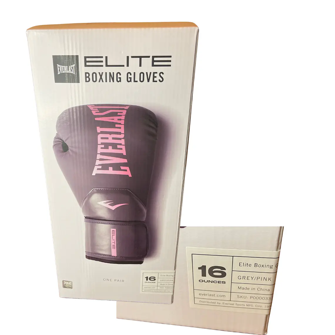 GUANTE BOX EVERLAST ELITE 2 GRIS/ROSADO 4