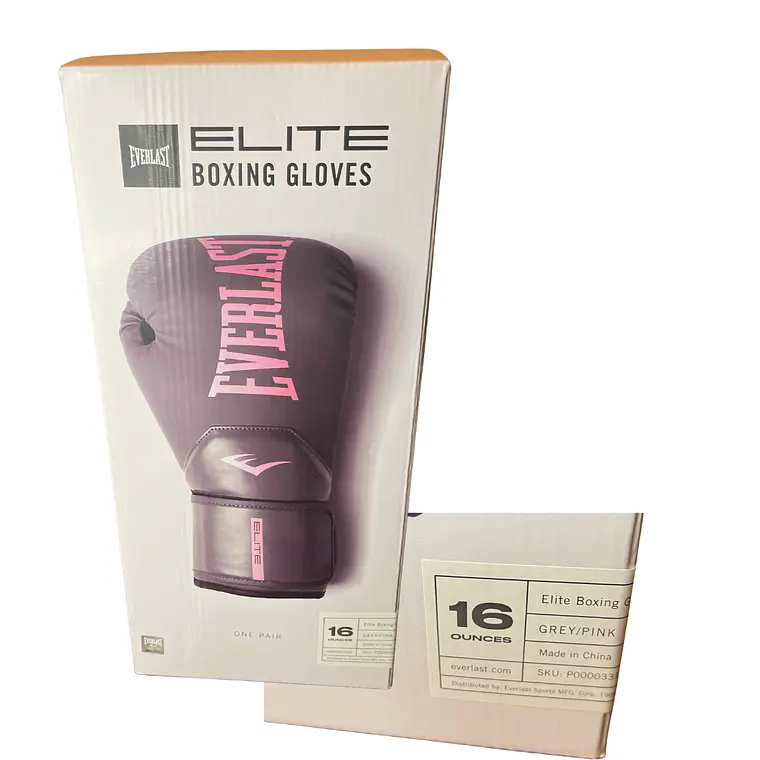 GUANTE BOX EVERLAST ELITE 2 GRIS/ROSADO 4