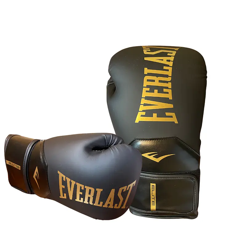 GUANTE BOX EVERLAST ELITE 2 NEGRO/DORADO 1