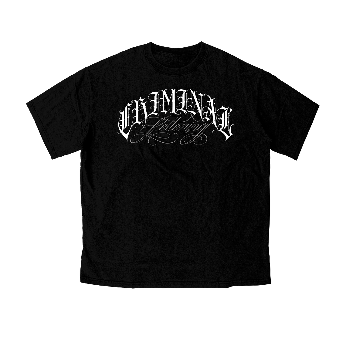 T-Shirt OV Black Criminal Lettering 1