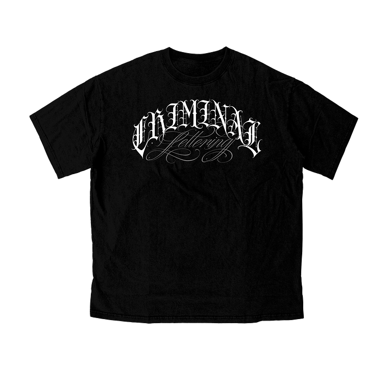 T-Shirt OV Black Criminal Lettering 1