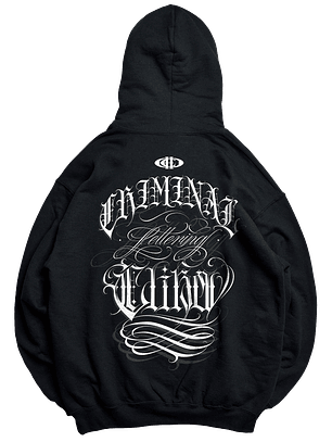 Hoodie OV Black Criminal Lettering