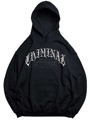Hoodie OV Black Criminal Lettering