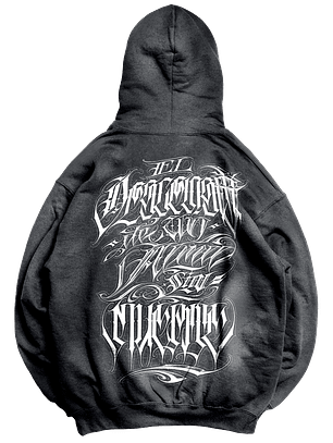 Hoodie OV Gravillado El Descenso de un Alma sin Muerte