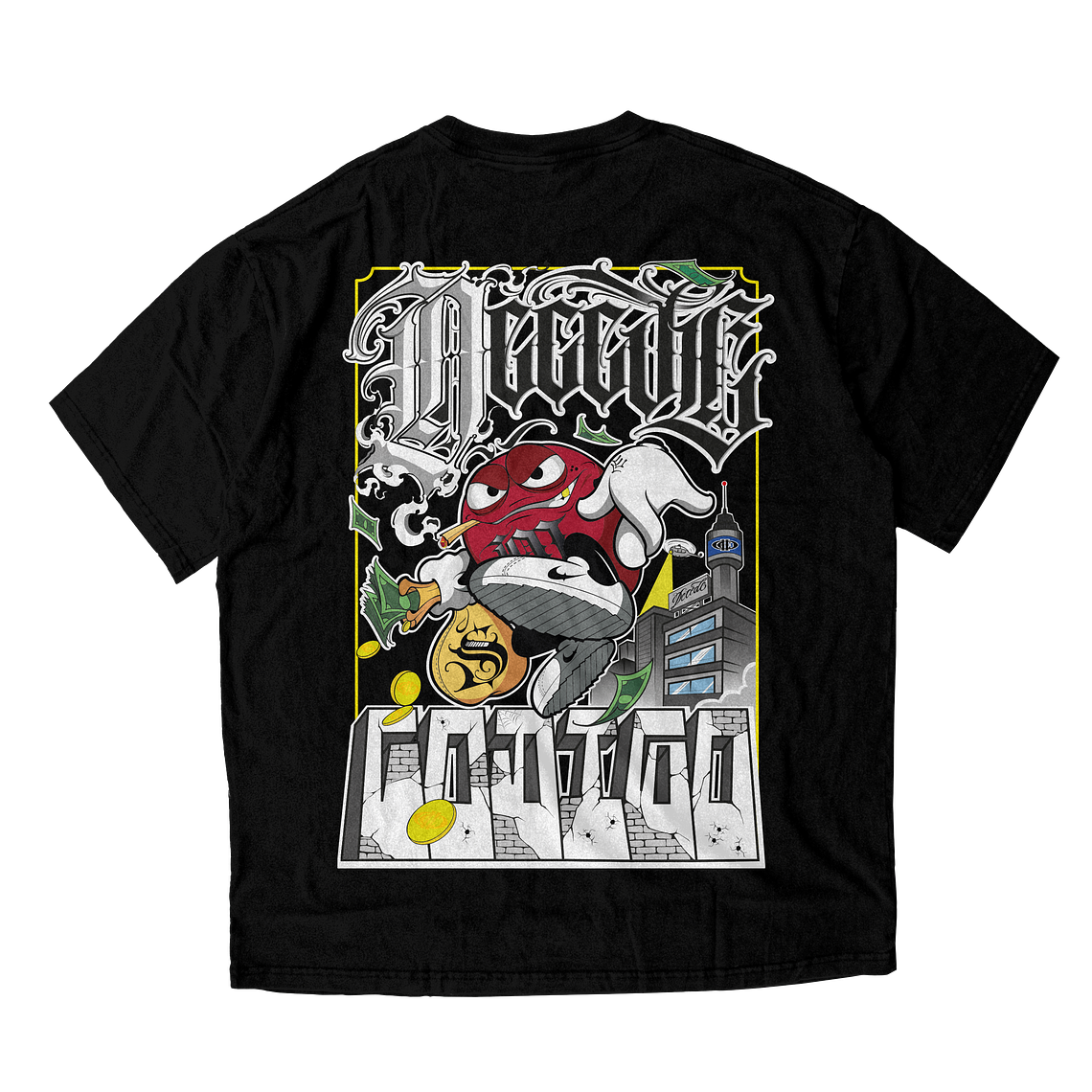 T-Shirt OV Black M&M 2