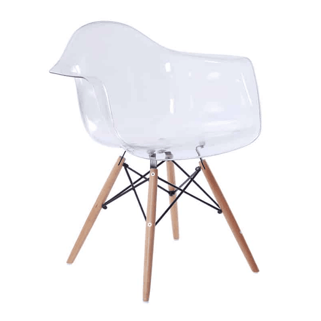 Butaca Eames DAW Transparente