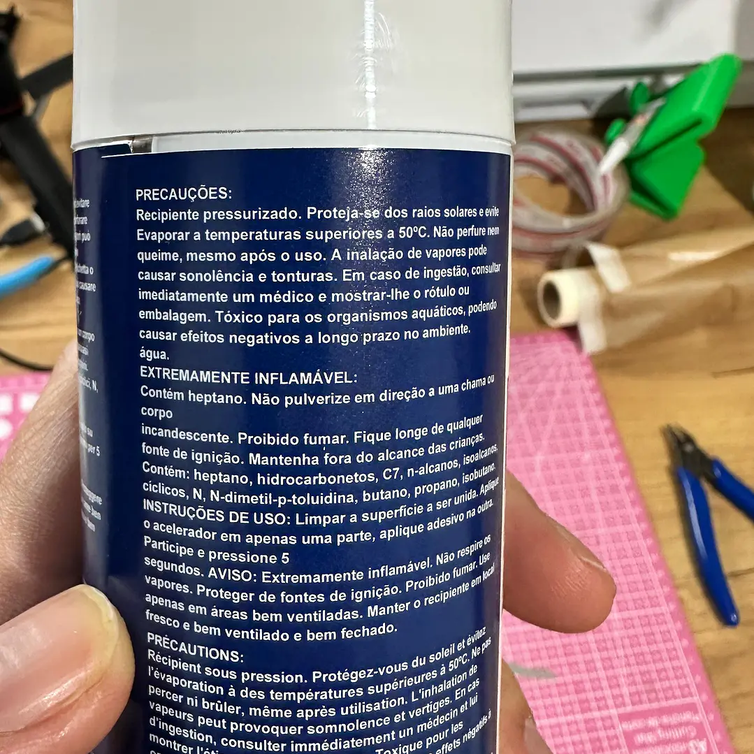 Kit: cianoacrilato alta viscosidade 50 g + ativador 200 ml 6
