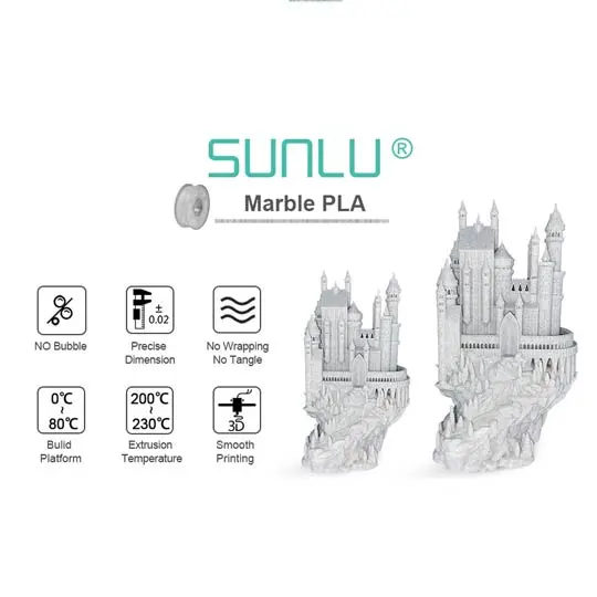 FILAMENTO PLA MARMOL SUNLU 1KG 1.75MM