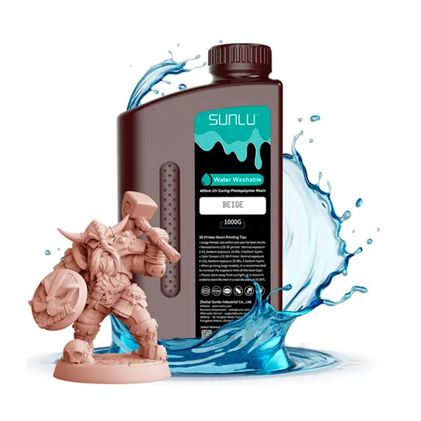 Resina lavable en agua SUNLU para impresión 3D 1 Litro