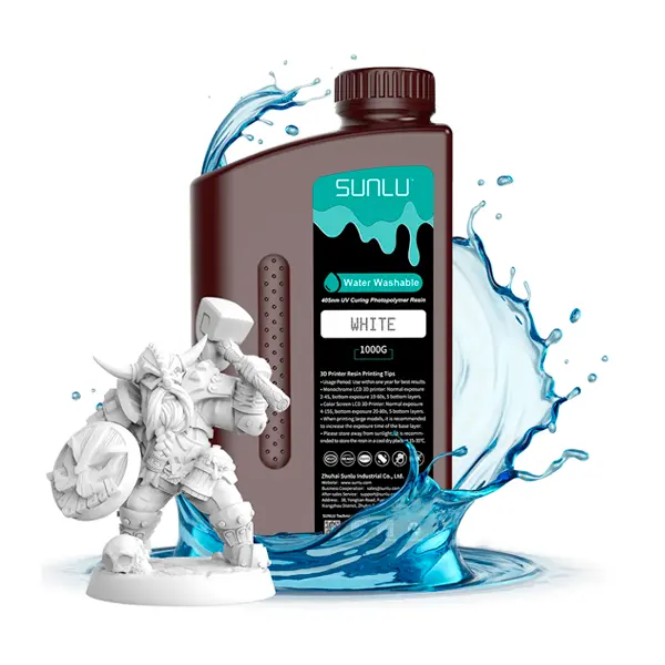Resina lavable en agua SUNLU para impresión 3D 1 Litro