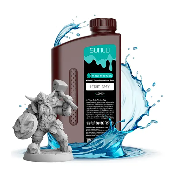 Resina lavable en agua SUNLU para impresión 3D 1 Litro