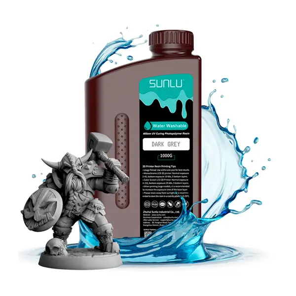 Resina lavable en agua SUNLU para impresión 3D 1 Litro