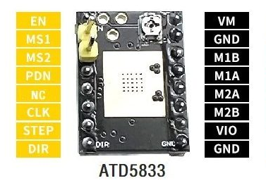 Controlador de motor, Driver ATD 5833 para Artillery Series