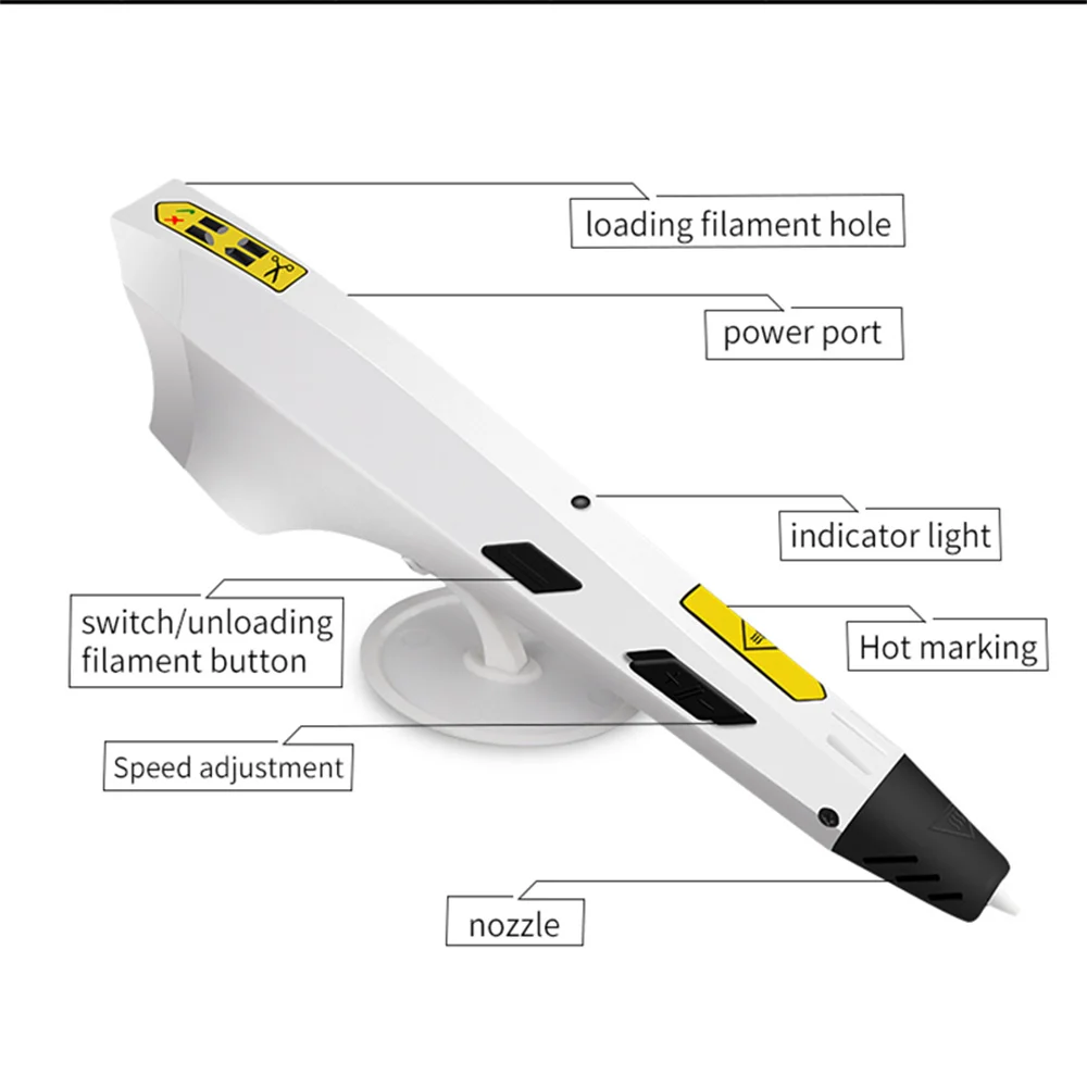 LÁPIZ 3D / BOLÍGRAFO DE IMPRESIÓN 3D PARA FILAMENTO PLA