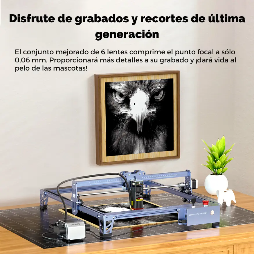 Creality Falcon Pro (10W) corte y grabado laser