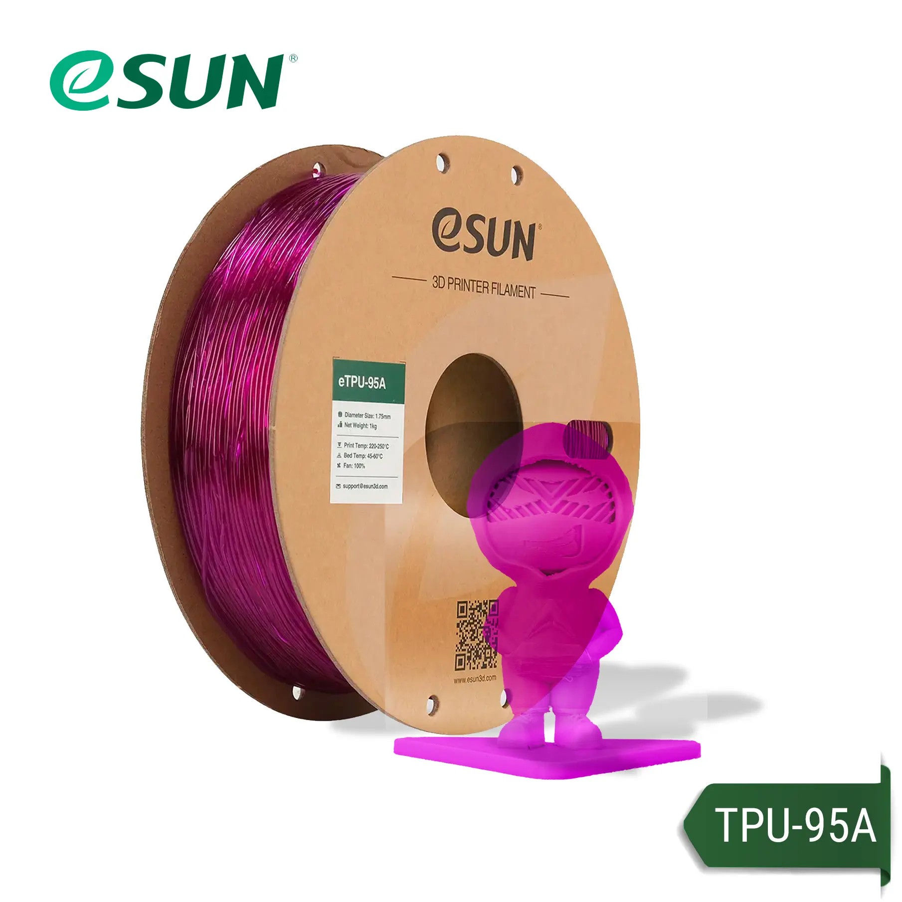 Filamento TPU-95A ESUN 1KG 1.75MM