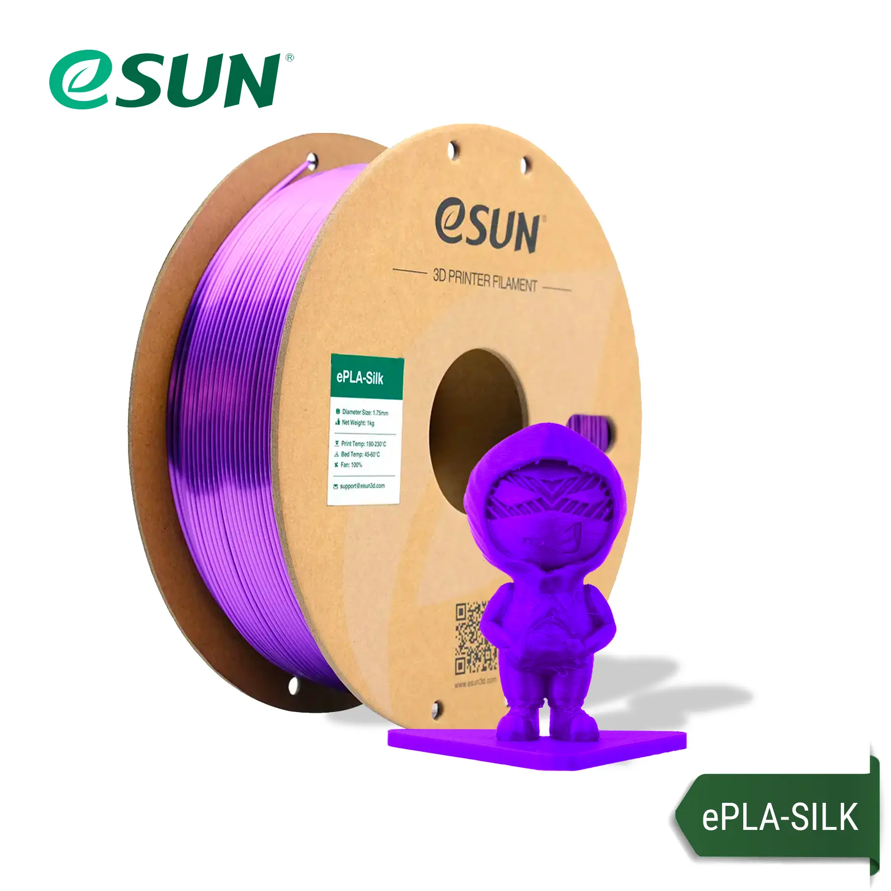 Filamento ePLA - SILK eSUN 1KG 1.75MM