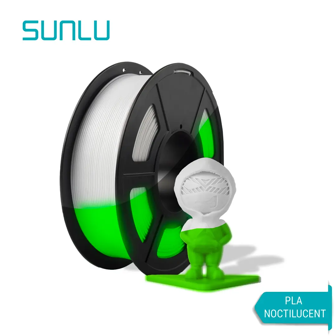 Filamento PLA noctilucent Sunlu 1Kg 1,75 mm