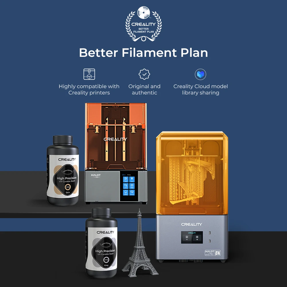Resina de Alta definicion Creality para impresion 3D 1L