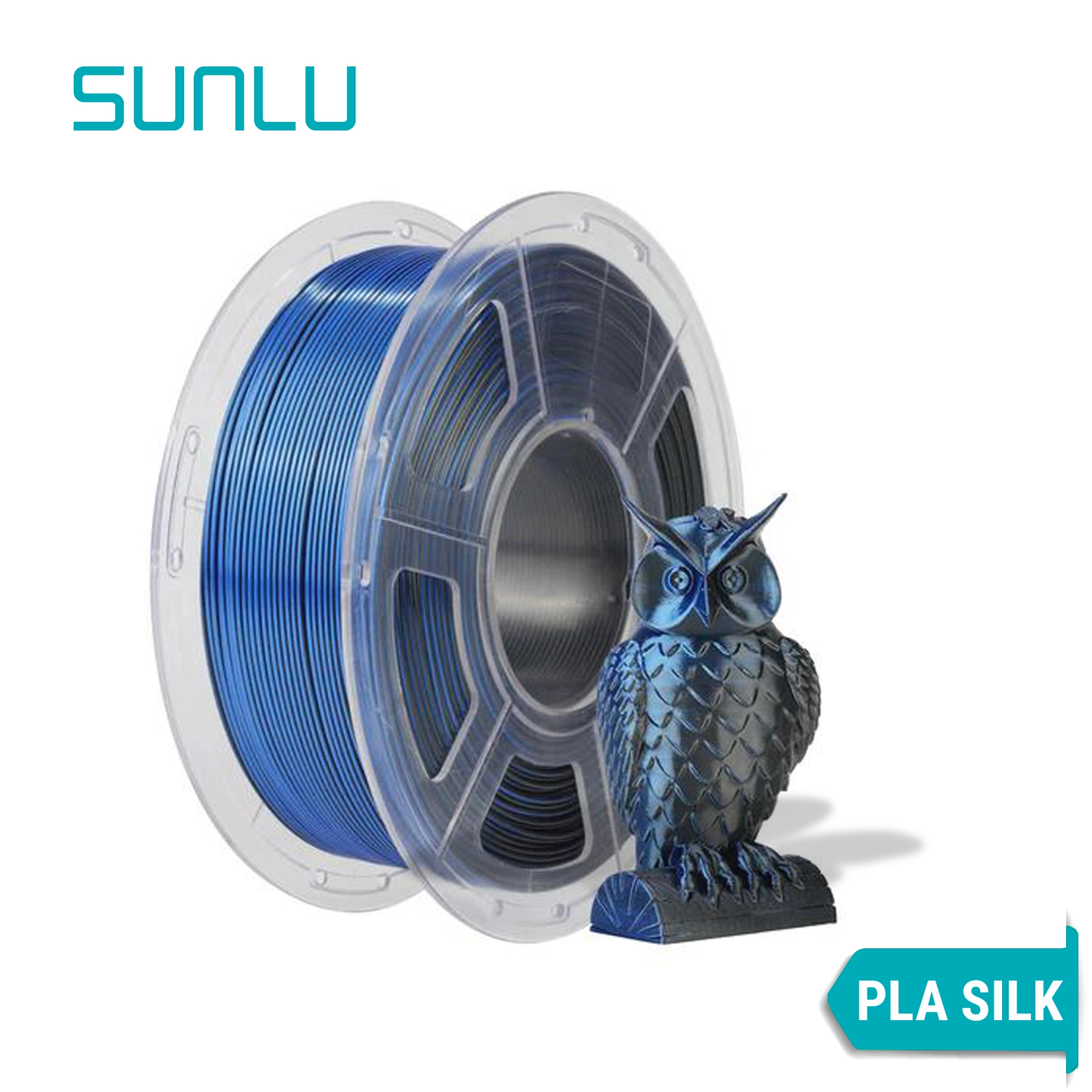 Filamento PLA+ Silk Dual-Color, Tri-Color Sunlu 1Kg 1,75 MM