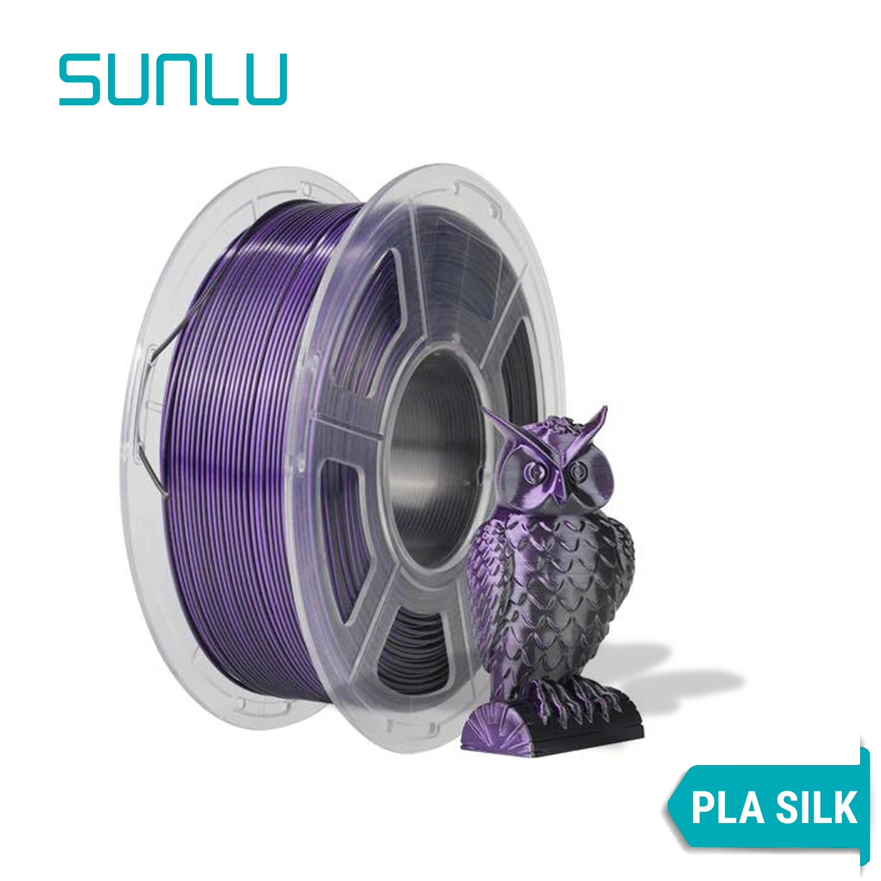 Filamento PLA+ Silk Dual-Color, Tri-Color Sunlu 1Kg 1,75 MM