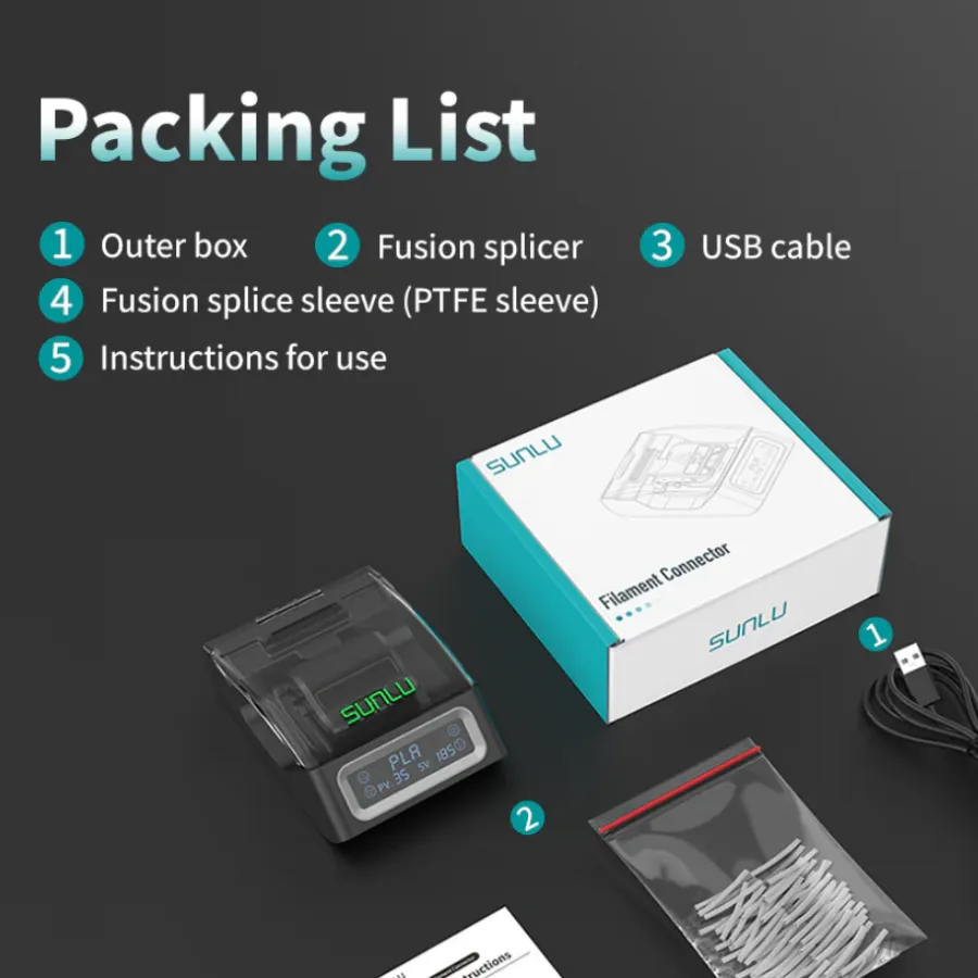 Conector de filamento 1.75mm Sunlu FC01