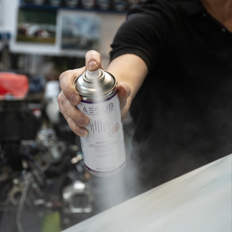 Laca violeta para escaneo 3d AESUB