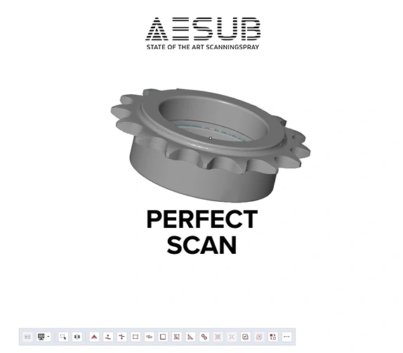 Laca diamante para escaneo 3d AESUB