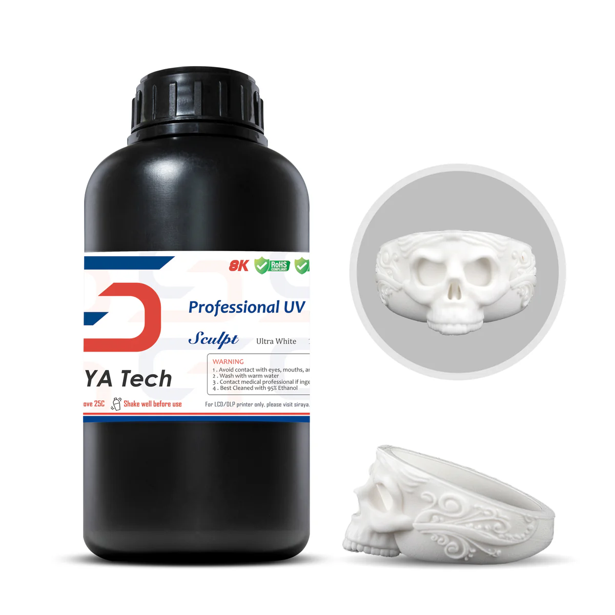 Resina de Alta Temperatura Siraya Sculpt para impresión 3D 1kg 