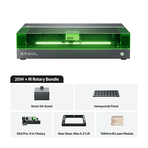 xTool S1 + IR Kit corte y grabado laser