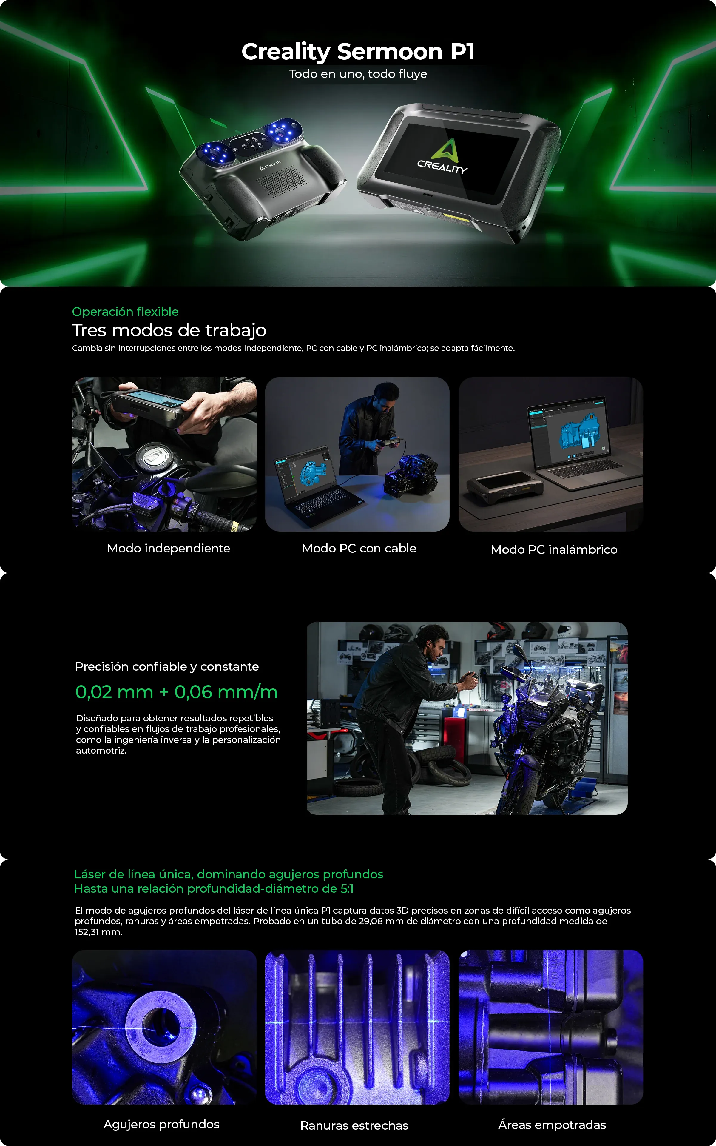 ESCANER 3D CREALITY SERMOON P1