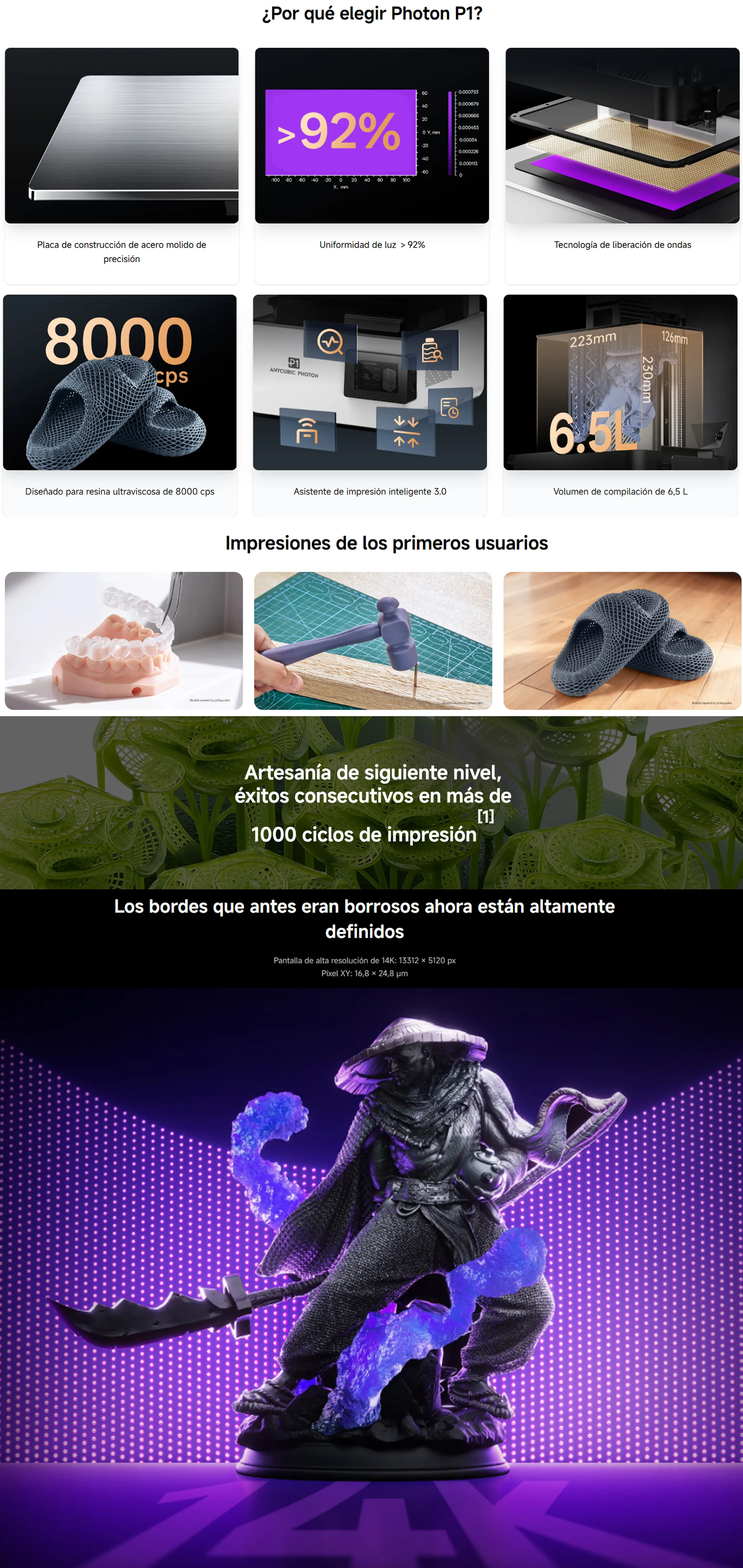 Impresora 3D resina Anycubic Photon P1