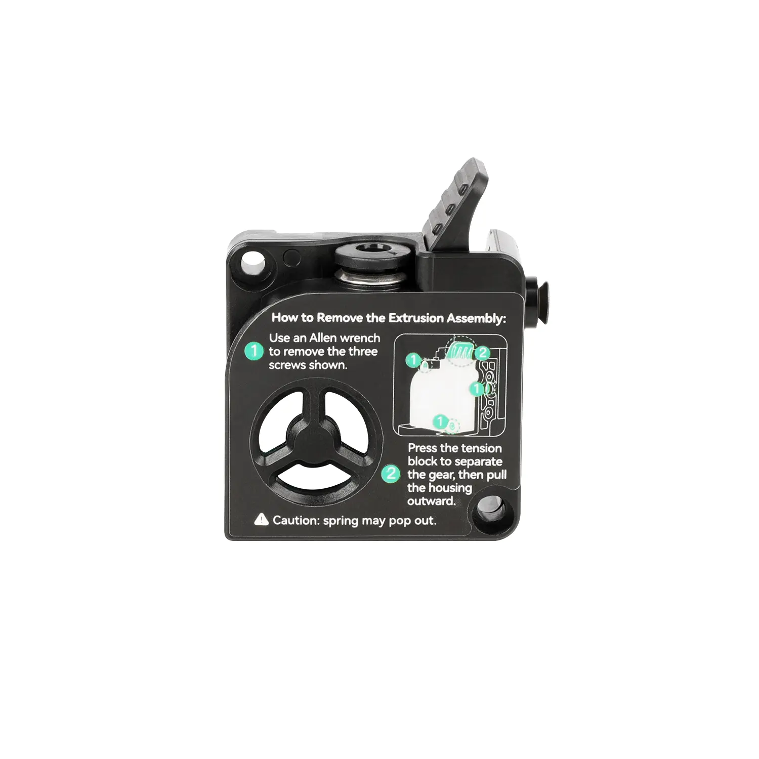 Cubierta Frontal del Extrusor K2 series para Impresora 3D Creality