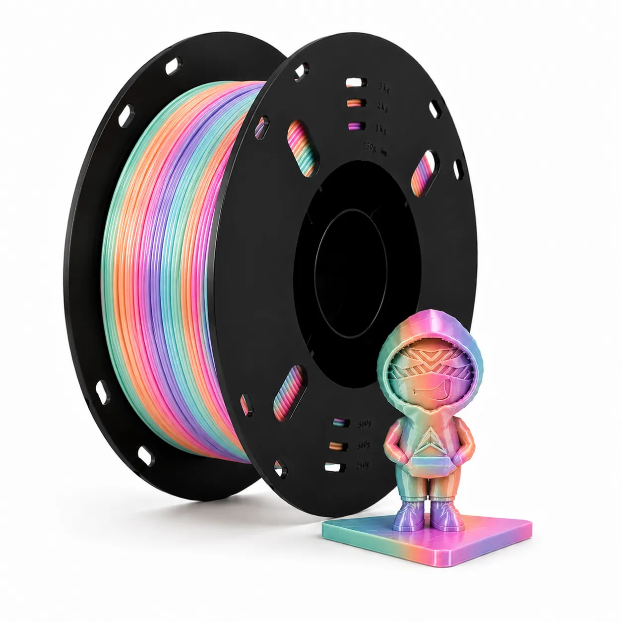 Filamento PLA SILK MULTICOLOR 1kg 1.75mm ARROWTI3D