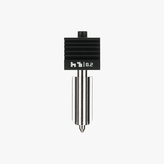 Boquilla de acero inoxidable de 0.2 mm para Bambu Lab H2D, P2S, H2S, H2D Pro y H2CC