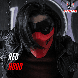 Máscara 3D Red Hood