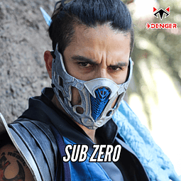 Máscara 3D Sub Zero - MK Movie 2021