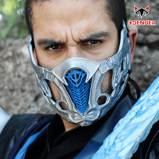 Máscara 3D Sub Zero - MK Movie 2021