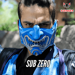 Máscara 3D Sub Zero - MK Injustice 2