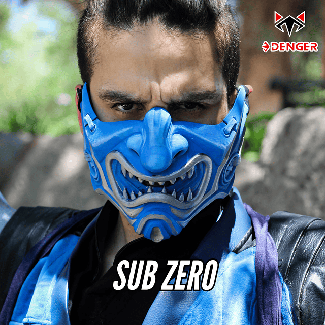 Máscara 3D Sub Zero - MK Injustice 2