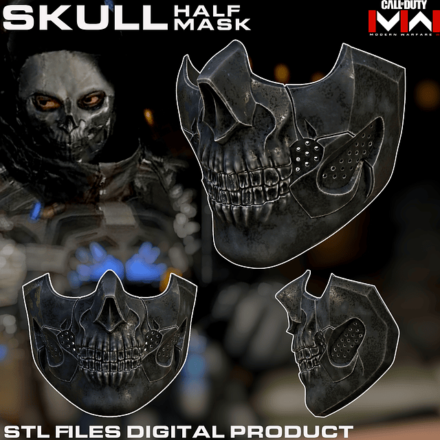 Máscara 3D Skull - COD MW3