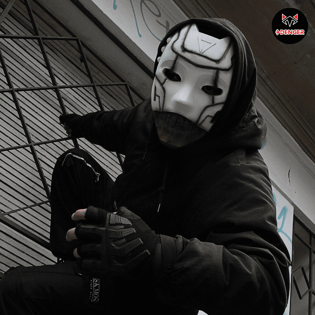 Máscara 3D Skull Cyberpunk 1